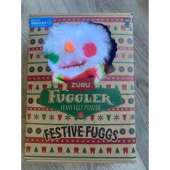 Fuggler Funny Ugly Monster YETI Festive Fugs Hard Human Like Teeth 9” - Picture 1 of 3